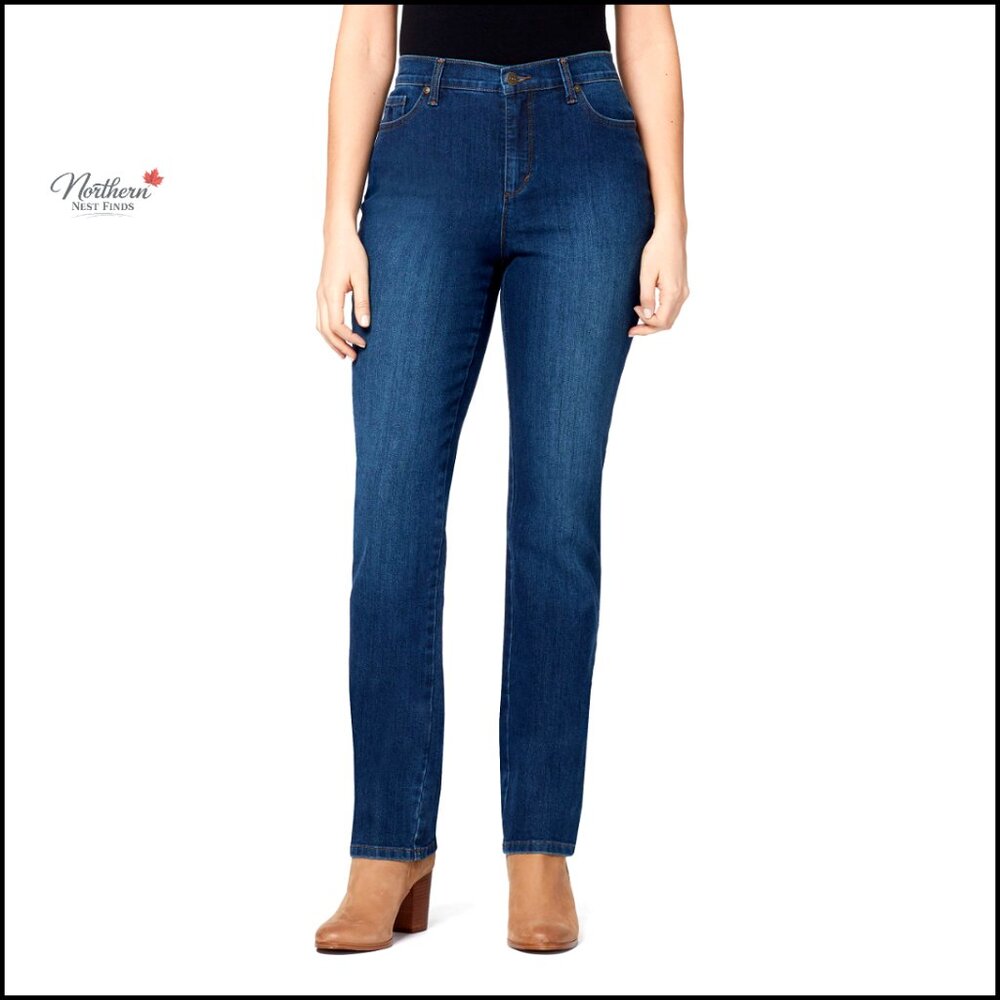 High Rise Tapered Jeans Classic Fit Comfort Waist